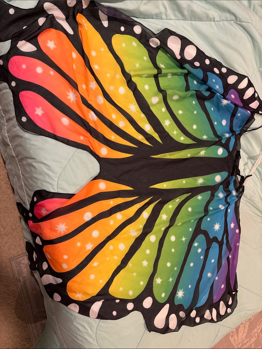 Claire's Multicolor Rainbow Butterfly Wings Costume